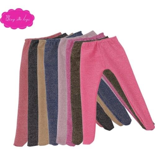 18 inch Girls doll pants leggings silk stockings American newborn Dress accessories Baby toys fit 43 cm baby dolls c564-c569