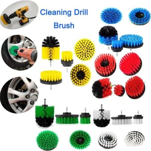 2/3.5/4/5 inch Drill Cleaning Brush Round Head Power Scrubber Stiff Bit Pad Bathroom Tile Tool Cleaning Scrub