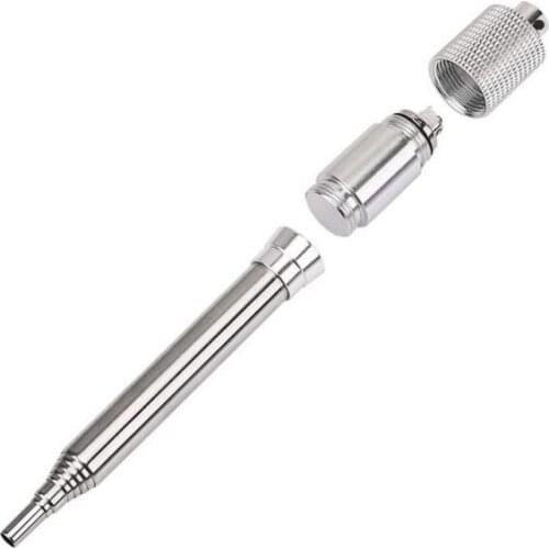 2021 Outdoor Cooking Survival Blow Fire Tube Retractable Stainless Steel Camping Blowpipe