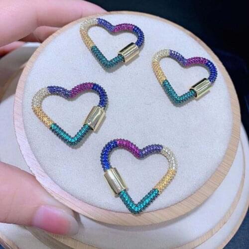 26X29MM Womens High Quality Classic heart inlaid zircon pendant, jewelry accessories