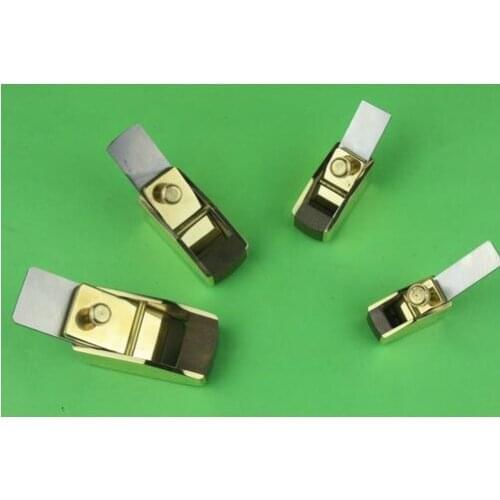 Violin Wood working plane, 4pcs mini brass wrap bakelite plate plane convex bottom
