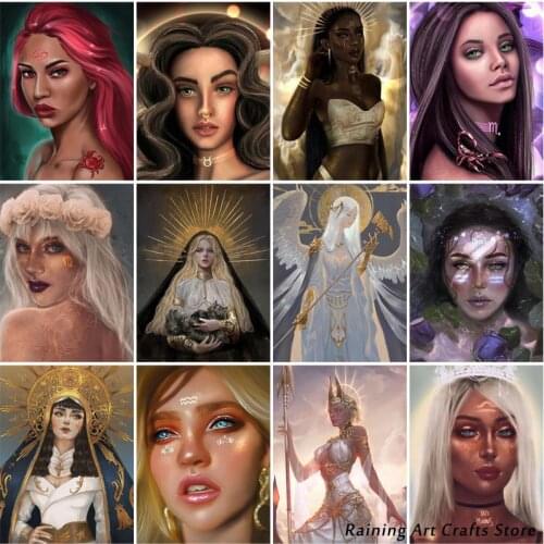 5D Diy Diamond Painting Tati Moons Goddess Embroidery Full Square Round Drill Rhinestone Cross Stitch Kits Mosaic Pictures Decor