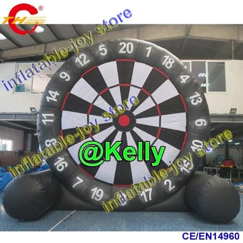Free shipping giant inflatable football dart with free balls, carnival inflatable foot dart board game, inflatable sport games