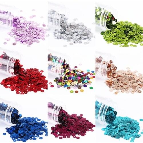 Silver bottom sequins 4mm flat piece pvc hand sewn beads handmade DIY clothing accessories jewelry hat shoes accessories