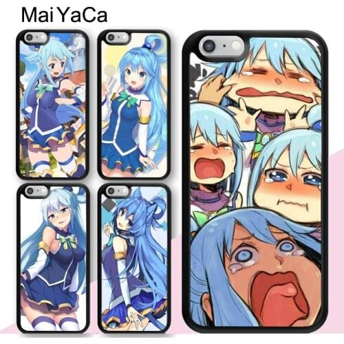 MaiYaCa Konosuba Aqua Case For iPhone 12 mini 11 Pro Max X XS Max XR SE 2020 6S 7 8 Plus 5S Back Cover Coque
