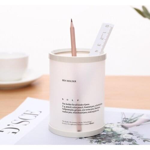 Pen Holder Creative Detachable Cylindrical DIY Desktop Storage Box Student School Supplies Storage Pen Holder
