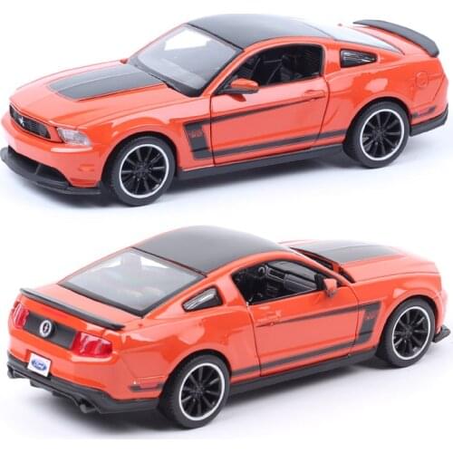 Kids 1:24 Scale Maisto Ford Mustang BOSS 302 Auto Street GT Racing Muscle Car Model 2012 Diecasts & Toy Vehicles Metal Miniature