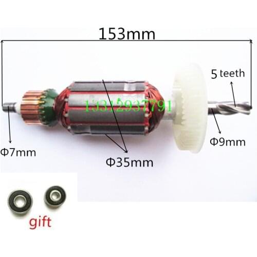 5 teeth motor Engine AC220-240V for BOSCH GSB20-2E GSB20-2 GSB18-2 GSB18-2E GSB20-2RE Armature