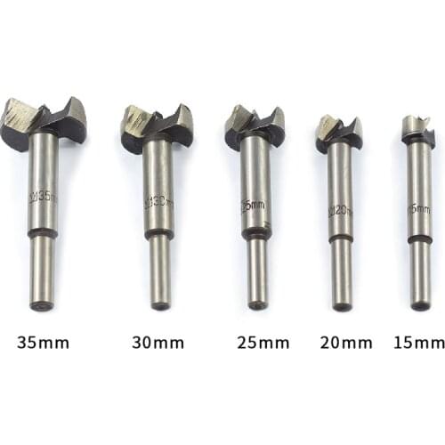 Forstner Wood Drill Bit Tungsten Carbide Self Centering Hole Saw Cutter Woodworking Tools 15-35mm Hinge Forstner Drill Bits