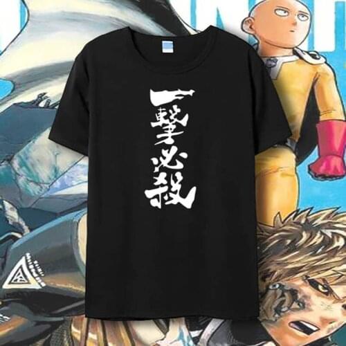 New One Punch Man Cosplay t-shirt Anime Saitama men t shirt Summer Cotton Tees Tops