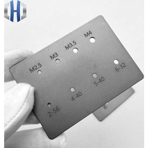 Screw Measuring Ruler Thread Measuring Card DIY Tool Accessories DIY Folding Knife Screw Measuring Tool Card