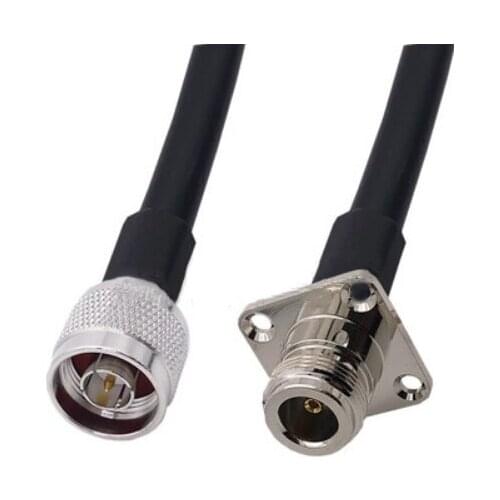 RG58 Cable N Male to N Female Flange Connector WiFi Antenna Extension Pigtail jumper cable