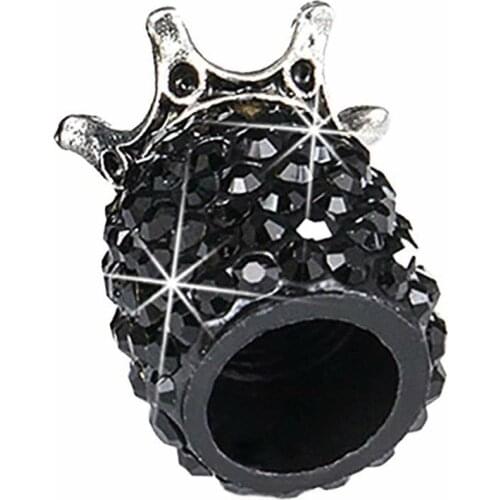 Creative Crown Diamond-studded Valve Cap Universal Valve Core Cap Full Of Diamonds Automotive Tire Valve Cap