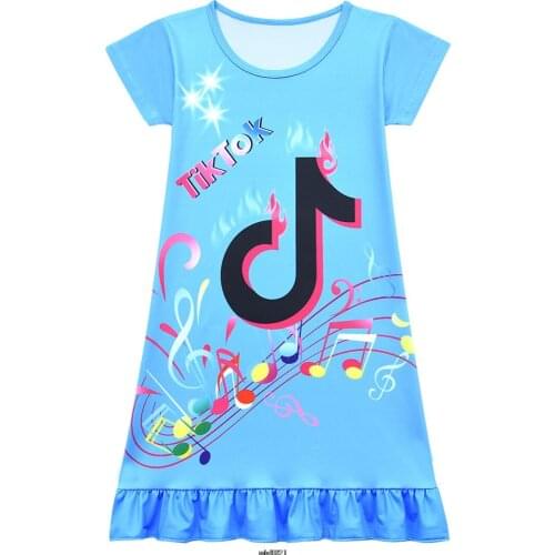 Cute Girls Dress Cartoon Role Playing Tik Tok Princess Dress Summer New Casual Girl Tik Tok Dress Baby Girl Dress