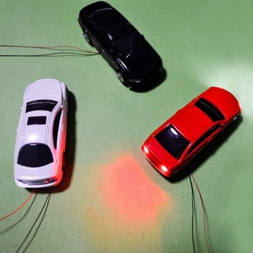 20pcs/lot 1:200 Scale Model Cars Light Toys Cars For Architecture Sand Table Diorama Building Road Landscape Layout Plastic