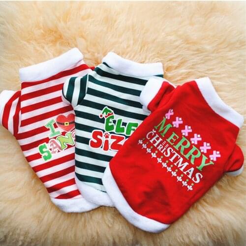 New Year Dog Clothes 2021 Christmas Pet Costume Winter Warm Puppy Printed Coat Jacket Small Medium Large Dogs Chihuahua Clothing