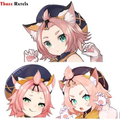 Three Ratels A936 Anime Cartoon Personalized Creative Scratch Stickers Laptop Decals Decoration For Girls Vinyl Material Removed