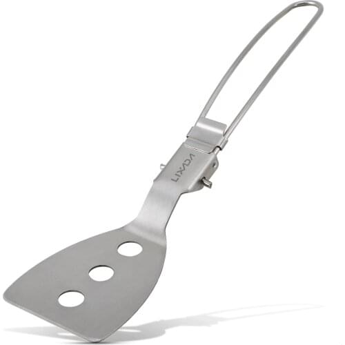 Lixada Stainless Steel Folding Spatula Food Turner Outdoor Camping gear Cooking Accessories Picnic Equipment Camping Supplies