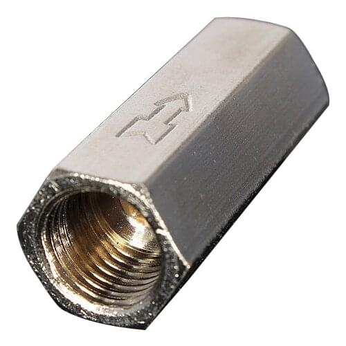 SZ Hot Brass 1/4'' Threaded BSPP Female Full Port One Way Air Check Gas Oil Water Valve