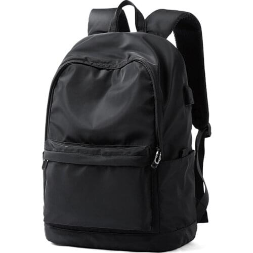 Waterproof Travel Backpack Men Black Oxford Large 15.6 Inch Laptop Backpacks for Men with Usb Charging Port Back Pack for School