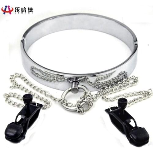 Alloy Collar Sexy Collarl Metal Collar Butterfly Crab Nipple Collar