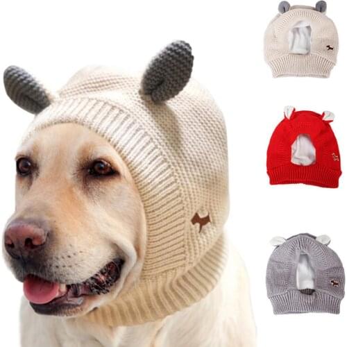 Knitted Hat Winter Warm Puppy Cap Fashion Rabbit Ear Design Beanie for Pet Dog Comfortable Cute Dog Supplies Best Gift