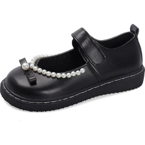 New Lolita Style Womens Pumps In 2021 Spring Autumn Round Toe Low Heel Shallow Mary Janes Shoes Lovely for Taking Photos