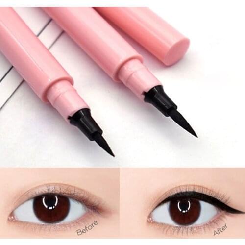 Liquid Eyeliner Pen Long Lasting Quick Dry Natural Black Waterproof Eyeliner Pencil Non-blooming Liquid Smooth Eye Makeup Tools