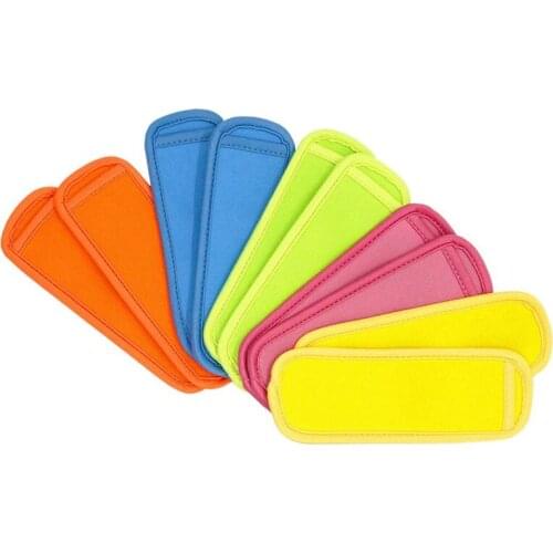 10 Pcs Reusable Freezer Popsicle Sleeve Popsicle Cover Eat Ice Antifreeze Cover Ice Bar Insulation Cover Multicolor