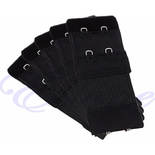 5Pcs Bra Extender 2 Hook Ladies Soft Bra Extension Strap Underwear Strapless