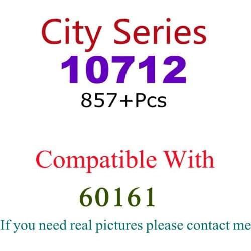 857Pcs 10712 Building Block Toy City Series 60161 Assembled Building Block Childrens Toy Gifts