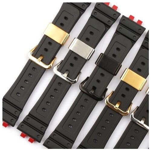 Watch Accessories Rubber Strap for Casio GMW-B5000 G-SHOCK Series Silicone Watch Band Waterproof Sport Bracelet Belt Pin Buckle