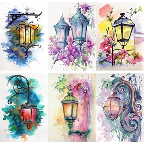 New 5D DIY Diamond Painting Landscape Cross Stitch Light Diamond Embroidery Full Square Round Drill Home Decor Manual Art Gift
