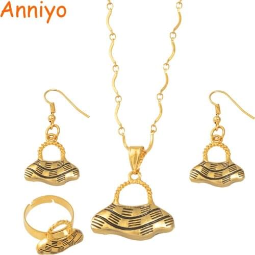 Anniyo Enamel Bilum Pendant Necklaces Earrings Ring set Papua New Guinea Jewelry sets PNG Bilums #160906