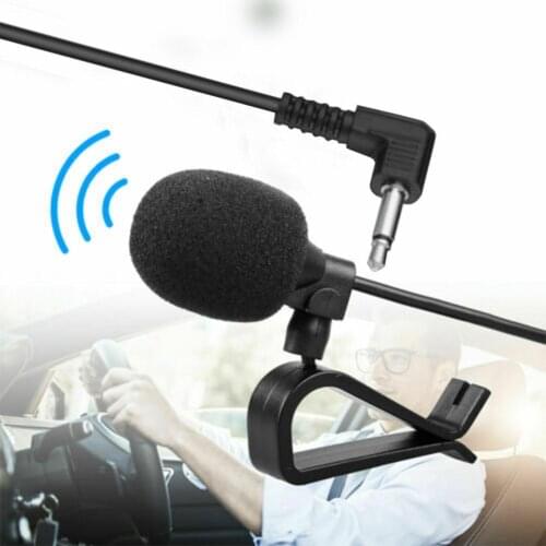 3.5mm Car Audio Microphone, With Clip, Mini Stereo Professional Microphone, Long Car And Wire Microphone, Dvd Radio, Extern Y0J8