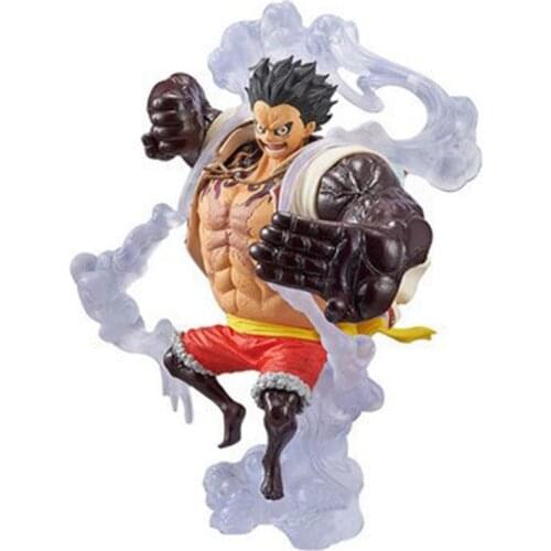 Four Gear Luffy Action Figure The King Bounce Armed Domineering Model PVC 14cm Toys