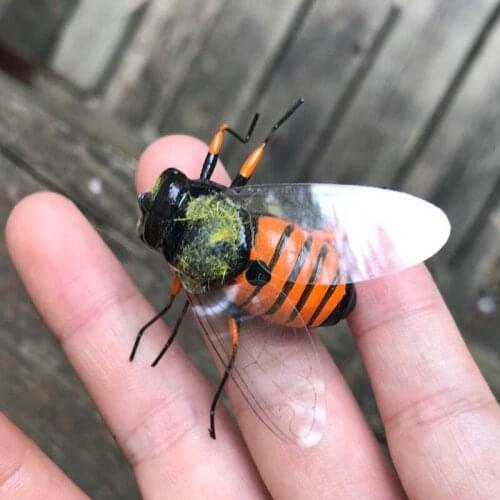 3.5*3CM Clay Art Insect Animal Figurines High Imitation Bee,DIY Fairy Garden Miniatures Home Decoration Accessories,Kids Toys