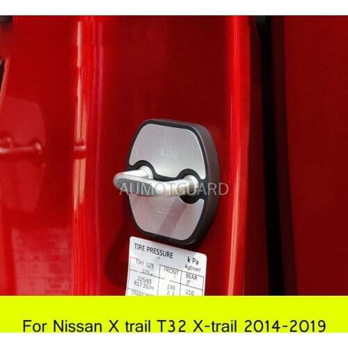 For Nissan X Trail T32 X-trail 2014-2019 Car Door Lock Decoration Protection Cover Door Lock Cover Car Parts Anti-rust