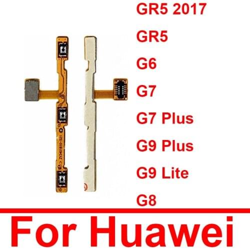 Volume & Power Flex Cable For Huawei Ascend G6 G7 G8 G7 Plus G9 Lite GR5 2017 Switch Key Side Flex Ribbon Replacement Parts