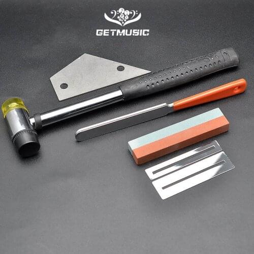 Guitar Fret Crowning File Leveling Tool Grinding Protectors Repair Part Set Guitar Repair Tool Accessories