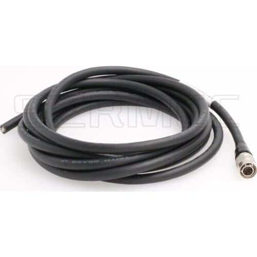 Hirose 6 pin Male to Flying Lead IO Trigger Power Cable for Basler GIGE CCD Cameras