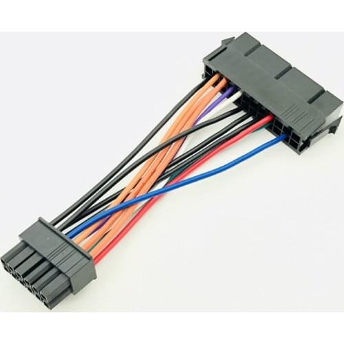 24Pin to 12Pin Power Cable ATX 24Pin Female to 12Pin Male PSU Converter Adapter for Acer Q87H3-AM 18AWG Computer Accessories NEW