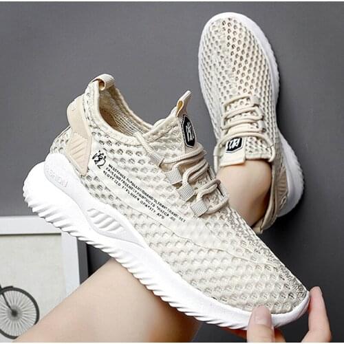 Summer Breathable Womens Sneakers Hollow Mesh White Black Running Shoes Small Size 33 34 Casual Womens Shoes Tenis Feminino