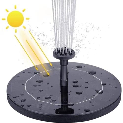 HOT Solar Water Fountain Pool Pond Waterfall Fountain Garden Decoration Outdoor Bird Bath Solar Powered Fountain Floating Water