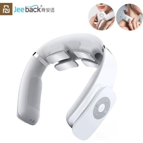 Youpin Jeeback G3 Electric Wireless Neck Massager TENS Pulse Relieve Neck Pain 4 Head Vibrator Heating Cervical Massage Health C