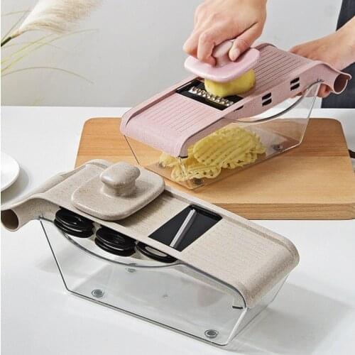 Multi-Functional Vegetable Cutter Fruits Potato Slicer Carrot Shredder Grater Kitchen Tools Accessories All In One
