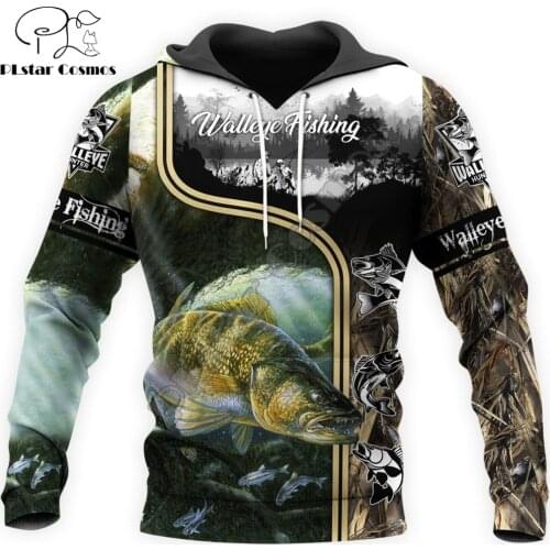 Walleye Fishing With Dad 3D All Over Printed Mens Autumn Hoodie Sweatshirt Unisex Streetwear Casual Zip Jacket Pullover KJ569