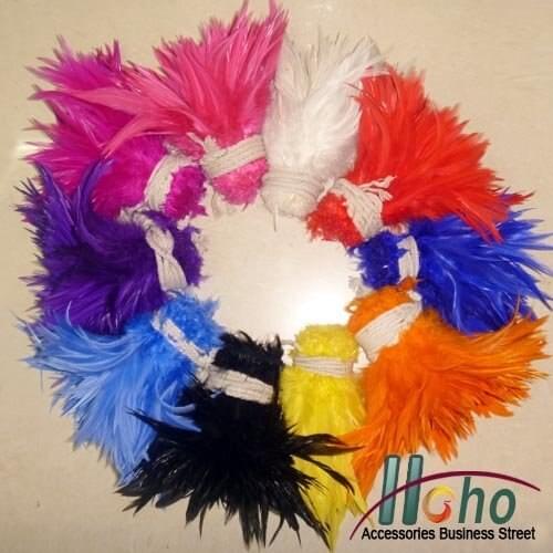 Natural Feather Mixed Color 4-6'' 200pcs/lot Schlappen Rooster Hackle Feathers Loose Real Chicken Feathers,11colours for choice