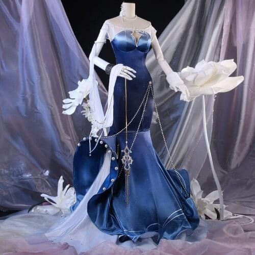 New!Game Arena Of Valor Lu Na Elegant Party Suit Gorgeous Dinner Dress Cosplay Costume H