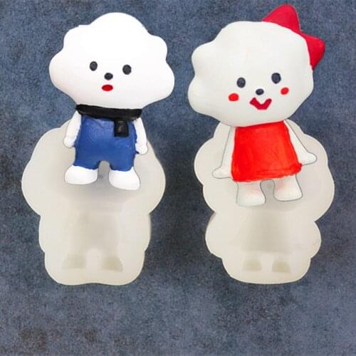 New Yunduo Couples Baby Gypsum Model Incense Model DIY Car Interior Decoration Exquisite Decoration Model A1623